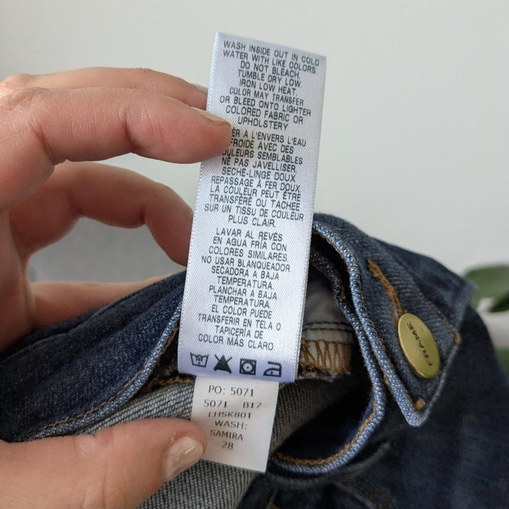 FRAME Le High Skinny Crop Jeans – Size 28 (Samira Wash) - Picture 7 of 7